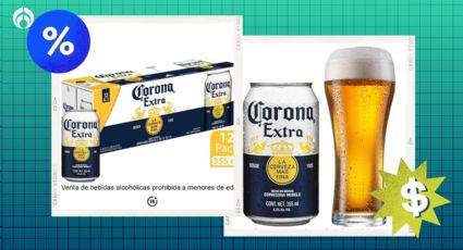 Walmart tiene casi regalado el cartón con 12 latas de cerveza Corona Extra, para la fiesta del 'fin'