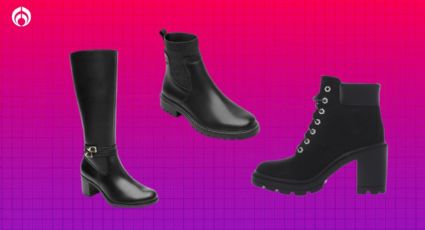 Liverpool remata botas negras Timberland y Flexi elegantes, antiderrapantes y muy cómodas