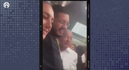 Trabajador del Poder Judicial se ‘cuela’ al elevador con AMLO y Claudia: se arma discusión