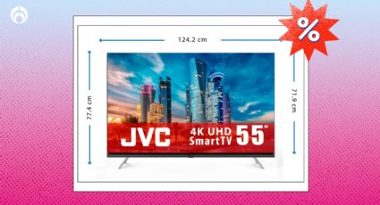 Remate en Bodega Aurrera: pantalla JVC 4K de 55 pulgadas en 5,990 ¡paga a meses sin intereses!