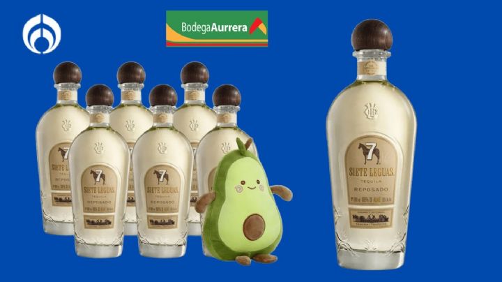 Bodega Aurrera remata este pack de 6 tequilas Siete Leguas