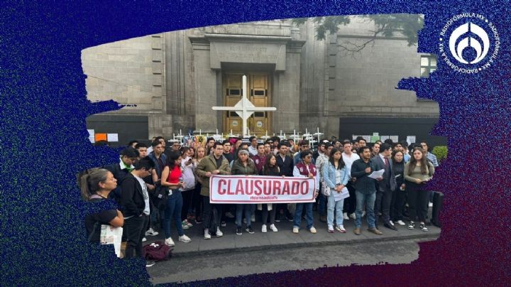 Jóvenes 'clausuran' simbólicamente a la Corte y repudian paro del Poder Judicial