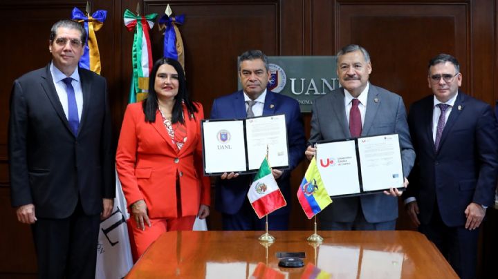 UANL firma acuerdos con Universidad Católica de Ecuador