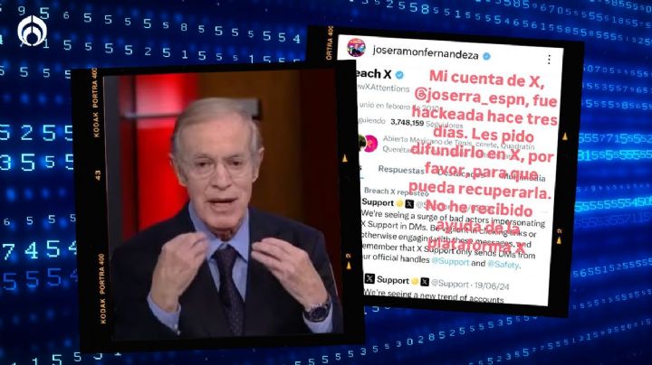 ¡Hackean cuenta de X de José Ramón Fernández! El periodista acusa que no ha recibido ayuda