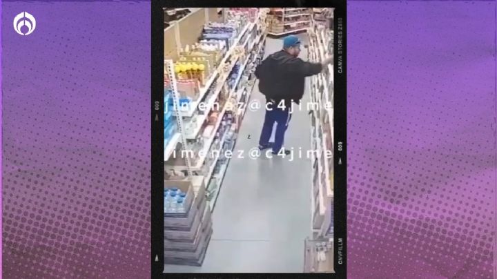 (VIDEO) Captan a hombre robando junto a su hijo en Bodega Aurrera del Edomex; no es la primera vez