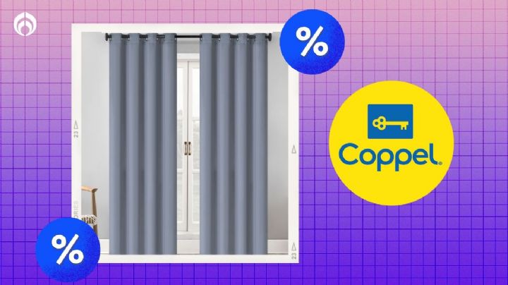 Renueva tu hogar con las cortinas largas black-out que Coppel remata; ideales para la sala