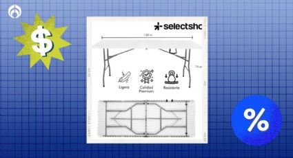 La mesa plegable de 1.8 m que tiene un 62% de descuento y está recomendadísima por los compradores