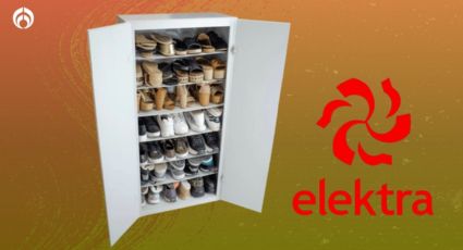 Elektra rebaja espaciosa zapatera; le caben 30 pares, es resistente y súper estética