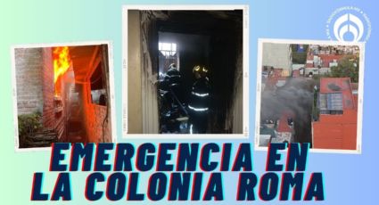 Incendio en la Roma deja a dos personas con crisis nerviosa; mueren un par de 'gatitos'