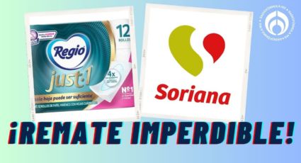 Soriana tiene 'regalado' el paquete con 12 rollos del papel de baño Regio de hojas super gruesas, según Profeco