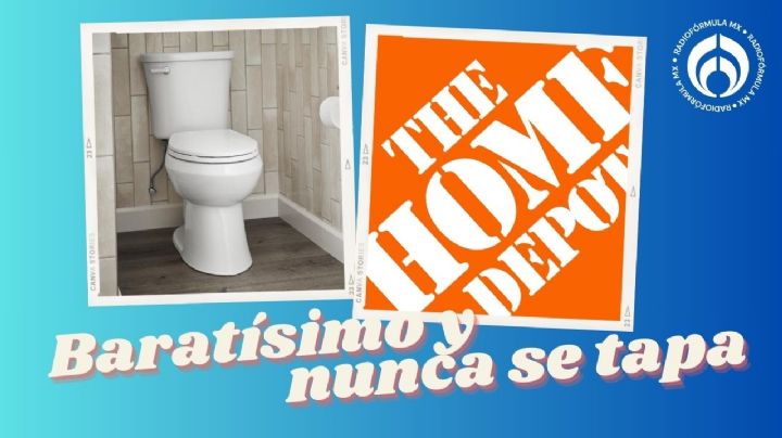 Home Depot rebaja taza de baño con potente sistema que ahorra agua y evita que se tape el sanitario