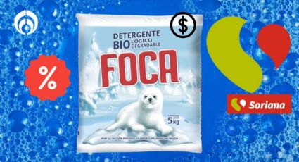 Soriana desploma el precio del jabón Foca de 5kg; es de los mejores detergentes, según Profeco