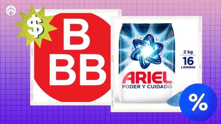 Tiendas 3B vende baratísimo el detergente Ariel de 2kg; rinde 16 lavadas y cuida la ropa