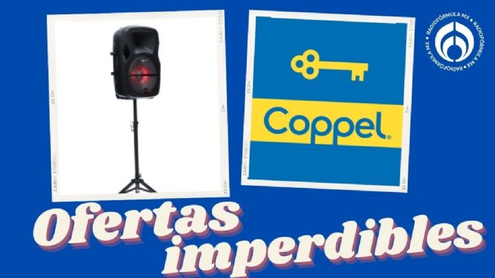 Coppel: la bocina potente inalámbrica con micrófono alámbrico y tripié por menos de $2,500