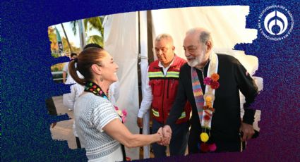 (VIDEO) Carlos Slim felicita a Sheinbaum por el programa 'Acapulco se transforma contigo'