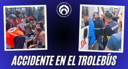 Trolebús Elevado choca contra muro en Iztapalapa; deja 38 lesionados