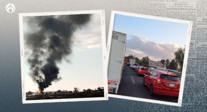 Caos en la México-Querétaro: reabren uno de los carriles tras explosión de ducto de Pemex