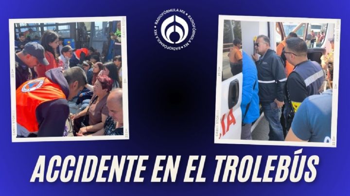 Trolebús Elevado choca contra muro en Iztapalapa; deja 38 lesionados