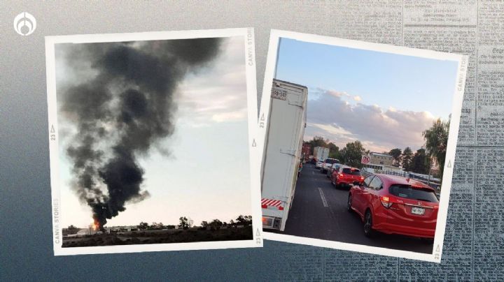 Caos en la México-Querétaro: reabren uno de los carriles tras explosión de ducto de Pemex