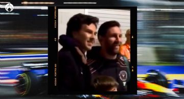 Checo Pérez se toma foto con Messi y encarga a su hijo ¡con los futbolistas del América! (VIDEOS)