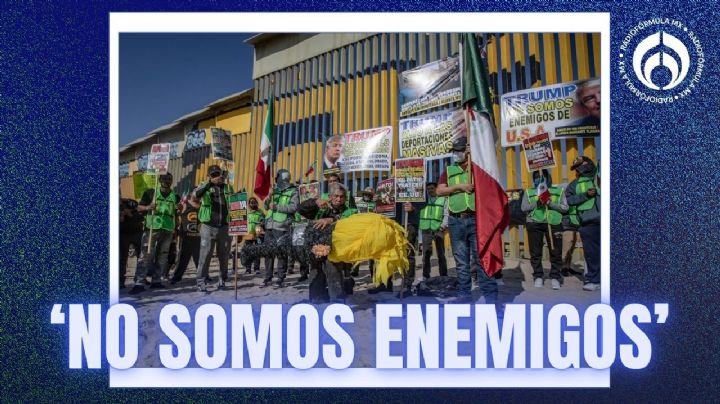 'Surten' a piñata de Trump durante protesta en Tijuana; hay inquietud ante deportaciones