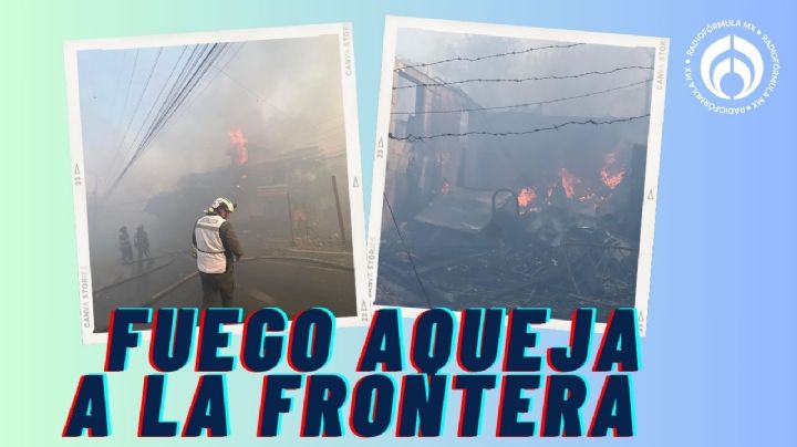 (VIDEO) Incendios en Tijuana: vientos de Santa Ana los avivan; suman 8 casas destruidas