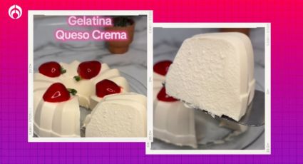 Truco para hacer una deliciosa gelatina casera de queso crema repleta de colágeno, según Profeco