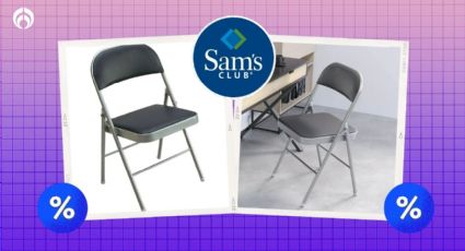 Sam's Club rebaja silla plegable de acero y acabados de alta resistencia con asiento acolchado