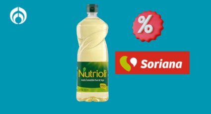 Soriana remata el aceite Nutrioli de 850ml, ¡está más barato que otras tiendas!