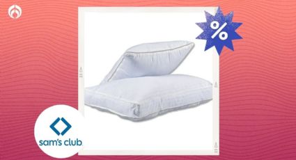 Sam's Club deja baratísimas las almohadas Serta de lujo con soporte que se adapta a la postura