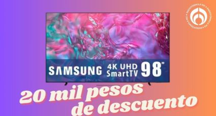 Bodega Aurrera remata pantallota Samsung de 98” 4K Ultra HD, a un precio nunca antes visto