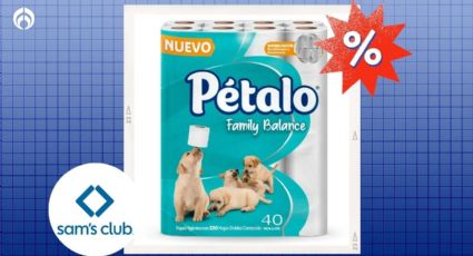 Sam's Club remata papel de baño Pétalo con 40 piezas calificado como Excelente por Profeco