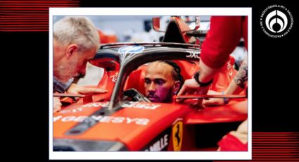 Hamilton choca su Ferrari en un test privado en Barcelona, ¿cómo está el inglés?