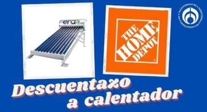 Home Depot rebaja más de $1,000 a calentador solar de 115 litros, para 3 servicios y acero inoxidable