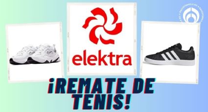 Elektra se pone guapo con remate de tenis Nike, Adidas y Puma por poco tiempo; hay muchos modelos