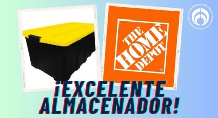 Home Depot rebaja caja grande de uso rudo para que organices tus cosas