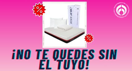 Liverpool liquidó con el 55% este colchón Restonic de caja que incluye almohadas y protector de regalo