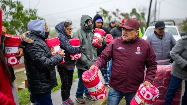 Refuerzan operativo por frente frío en Escobedo NL