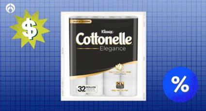 Soriana desploma precio de paquete de 32 rollos del papel Cottonelle Elegance; tiene aval de Profeco