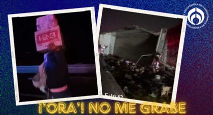 (VIDEO) Volcadura y rapiña en Veracruz: conductor queda atrapado mientras robaban la mercancía