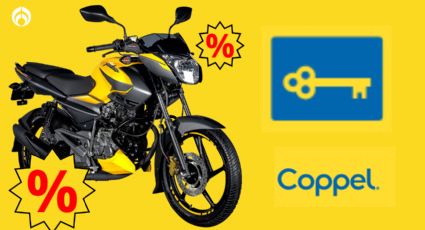 Coppel rebaja 13 mil pesos a esta potente moto de color amarillo; corre a 105 km/h