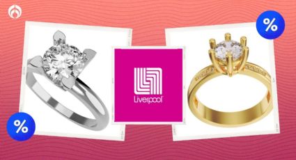 Liverpool remata bellos anillos de compromiso de oro de 10 y 14K para dar el ¡SÍ, ACEPTO!