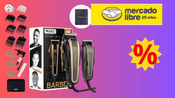 Mercado Libre remata esta máquina Wahl para cortar cabello; viene con trimmer para la barba