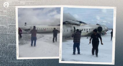 Avión con pasajeros queda de cabeza al intentar aterrizar en Toronto (VIDEO)