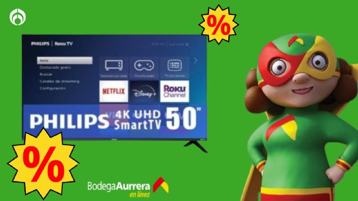 Bodega Aurrera tiene en baratísima esta pantalla Philips: controla tu televisión desde tu celular