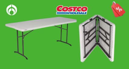 Costco vende a buen precio esta mesa plegable con protección UV para su uso en exteriores