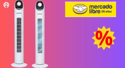 Mercado Libre remata a menos de 500 pesos este ventilador de torre; es potente y silencioso