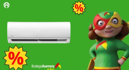 Bodega Aurrera puso en remate un aire acondicionado minisplit Midea por tiempo limitado