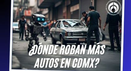 Las colonias de la CDMX donde se roban más autos, según la IA