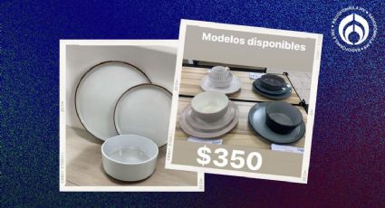 La tienda en CDMX con sets de vajillas de 12 piezas en $350; hay varios colores y modelos